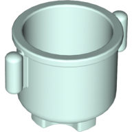 Lego Duplo Kettle with Closed Handles 2 x 2 x 1.5 / Light Aqua