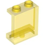 Panel 1 x 2 x 2 [Side Supports / Hollow Studs] / Trans-Yellow