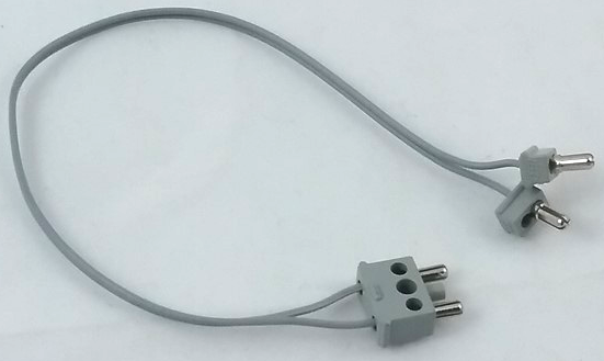 Lego Electric, Wire 12V / 4.5V, 24 Studs Long with 2 Connector, 1-Way Male Squared and 1 Connector, 2-Way Male Squared Narrow Long with Center Post
