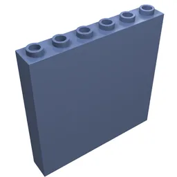 Brick 1 x 6 x 5 / Sand Blue