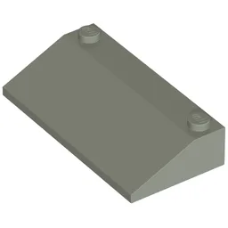 Brick Sloped 33° 3 x 6 / Light Gray