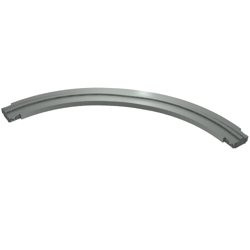 Lego Vehicle Track, Monorail Curve Long / Light Gray