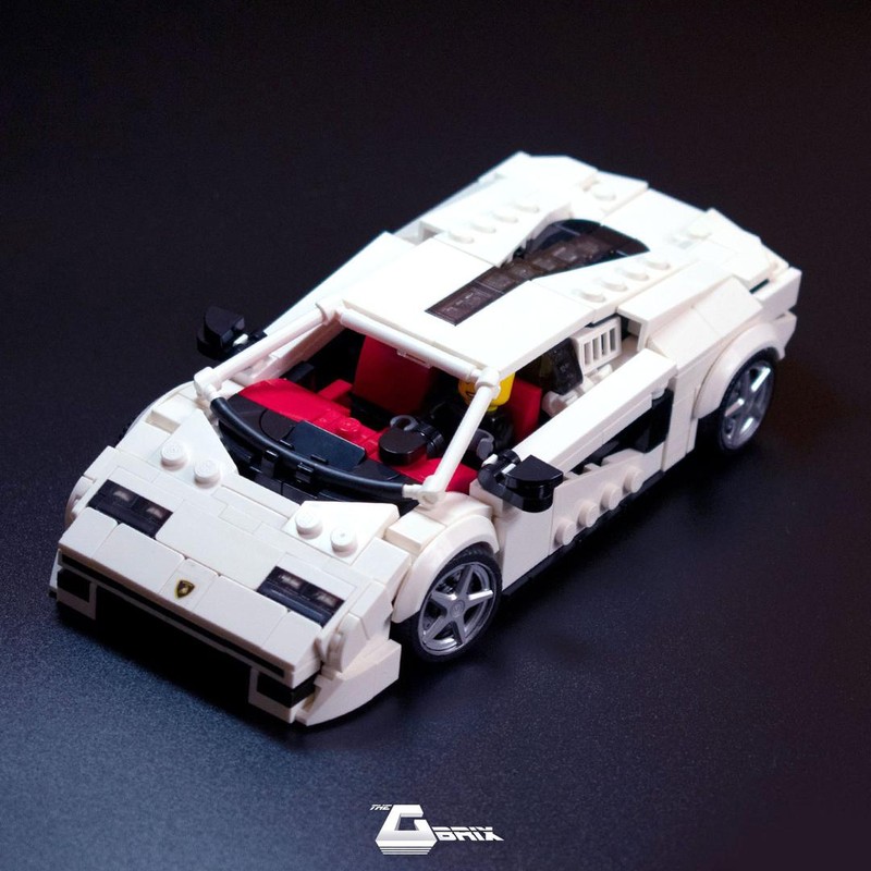 Lego Lamborghini Countach LPi 800-4 - 2021 - Red and White