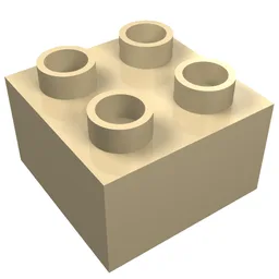 Duplo Brick 2 x 2 / Tan
