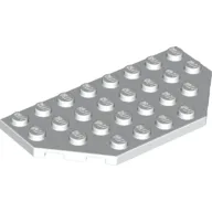 Wedge Plate 4 x 8 Cut Corners / White