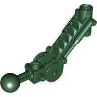 Large Figure Skeletal, Limb, Angular with Ball Joint, and Axle Hole / Dark Green