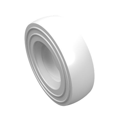 Lego Tyre 14 x 4 Smooth Small Single / White