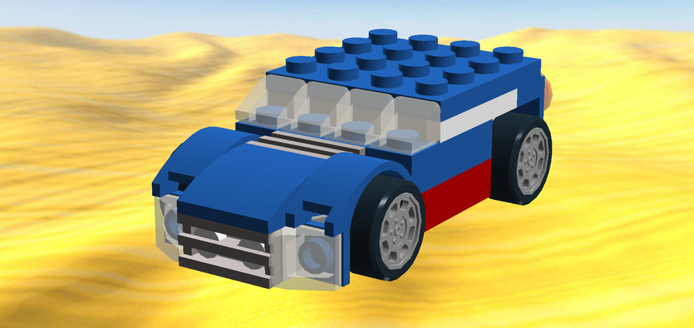Lego 31027 alternate Blue Sports Car