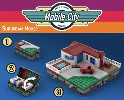 Mobile City Suburban House Playset