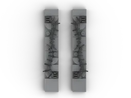 75810 The Upside Down - Alternative side walls for the chimneys to avoid stickers