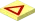 Tile 2 x 2 with Red Warning Triangle Print