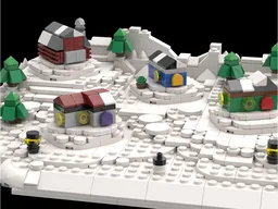 Tiny Winter Village Display