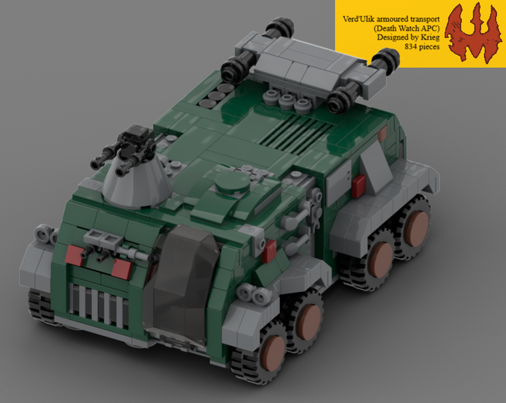 Lego Verd'Ulik armoured transport (Death Watch APC)