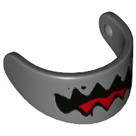 Lego Headwear Accessory Visor For Standard Helmet with Jagged Mouth Print
