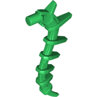 Lego Plant / Creature Body Part, Vine / Tail / Tentacle / Bionicle Spine, Spiky / Green