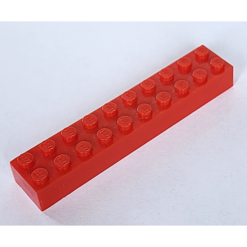 Lego Brick 2 x 10 without Bottom Tubes