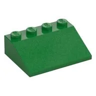 Brick Sloped 33° 3 x 4 / Green