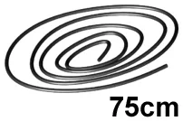 String Cord Thin (0.5mm) 75cm / Black