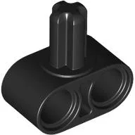 Technic Beam 1 x 2 with Axle on Side / Black