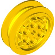 Lego Wheel 43.2 x 18 with Flush Axle Stem / Yellow