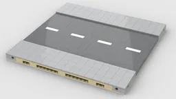 Modular Straße Base Gerade V1 / Modular Street Base Straight V1