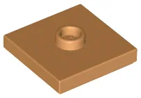 Plate Special 2 x 2 with Groove and Center Stud (Jumper)
