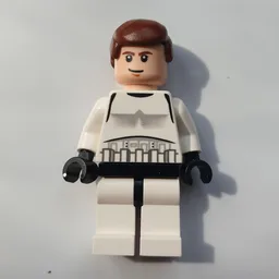 Han Solo, Stormtrooper Disguise, Black Eyes - 3626c Head