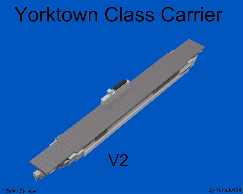 Lego 1:560 Scale Yorktown Class Carrier(Version 2)