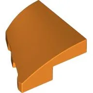 Brick Wedged, Curved 2 x 2 with Stud Notch Right / Orange