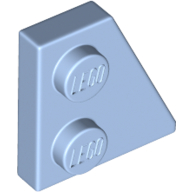 Lego Wedge Plate 2 x 2 Right / Bright Light Blue