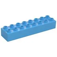 Duplo Brick 2 x 8 / Medium Blue