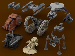 Separatist Army – Gunship, Droids, Tanks and Starfighters (1:125 scale)