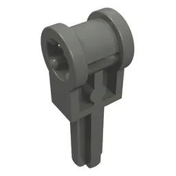 Technic Axle 1.5 with Perpendicular Axle Connector (Technic Pole Reverser Handle) / Dark Bluish Gray