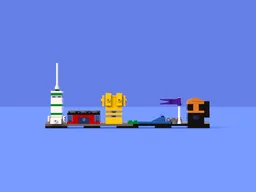 31060 Mini City + Statue Alternate MOC