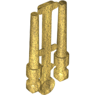 Lego Equipment Wand Sprue [Complete Set of 2] / Pearl Gold