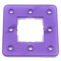 Clikits Frame, Square 3 x 3 with 8 Holes / Trans-Medium Purple