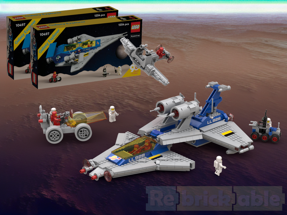 Lego FX Star Patroller (6931, 6847, 6848 Remakes) from 2x 10497 Galaxy Explorer