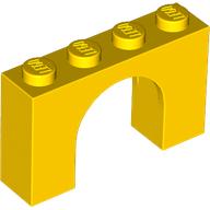 Lego Brick Arch 1 x 4 x 2 / Yellow
