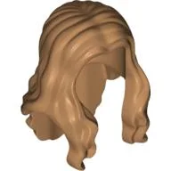 Hair Long Wavy with Centre Part / Medium Nougat