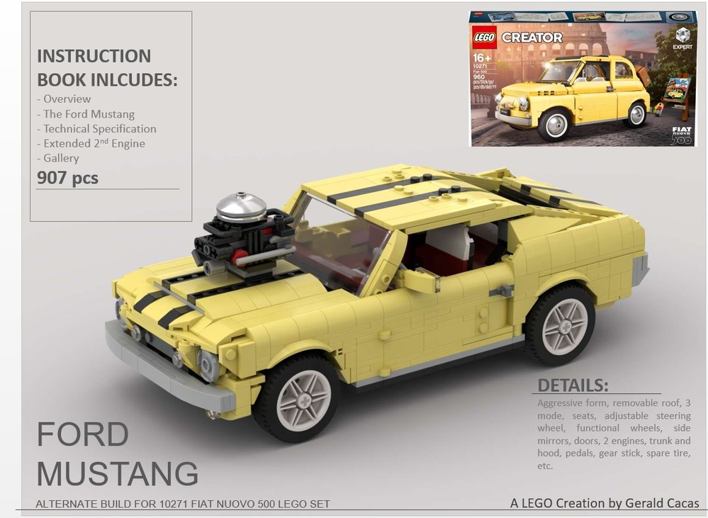 Lego Fiat Nuovo 500 10271 Alternate Build