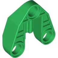 Technic Connector Block 3 x 3 Triangular with Axle, and Pin Hole / Green