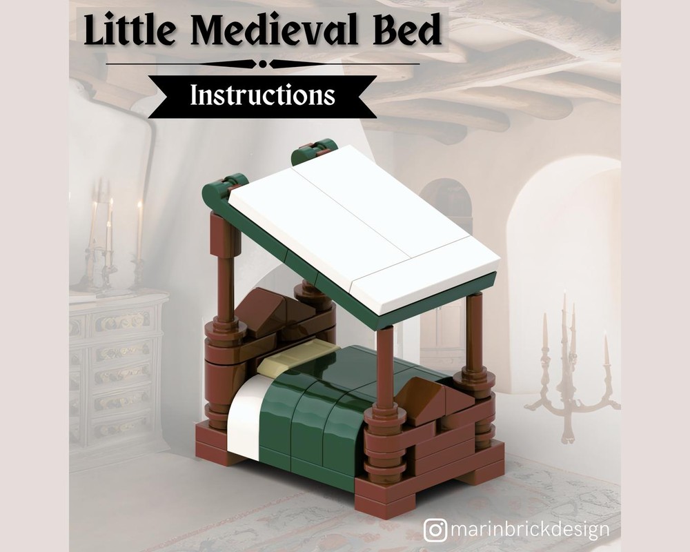 Lego Little Medieval Bed - Lego castle moc