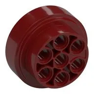 Wheel 31 x 15 Technic, 7 Pin Holes / Dark Red
