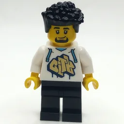Man, White Hoodie, Black Legs