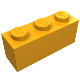 Brick 1 x 3 / Medium Orange