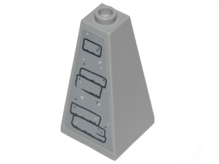 Lego Slope 75 2 x 2 x 3 Double Convex with Stones Pattern (Sticker) - Set 75200