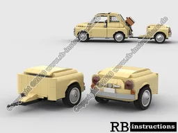 Trailer for 10271 Fiat 500 (front)