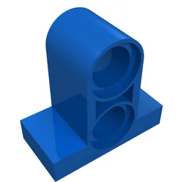 Technic Pin Connector Plate 1 x 2 x 1 2/3 [Two Holes On Top] / Blue