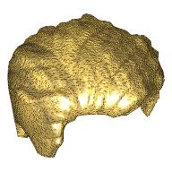 Lego Hair Swept Left Tousled [Plain] / Pearl Gold