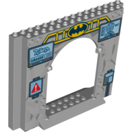 Lego Panel 4 x 16 x 10 with Batman Logo, Joker and Car Print